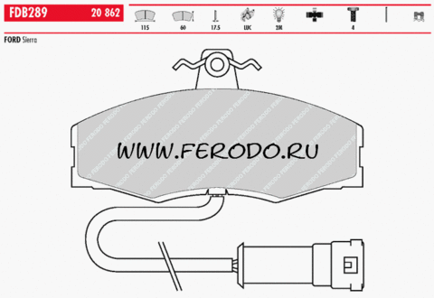 FDB289 Тормозные колодки дисковые OE 'PREMIER'