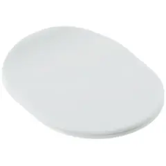 CHA001 05 73 Artceram CHIC Сиденье для унитаза с микролифтом, цвет белый матовый, петли золото фото