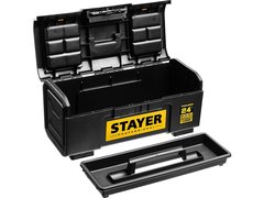 STAYER TOOLBOX-24, 590 х 270 х 255, пластиковый ящик для инструментов, Professional (38167-24)