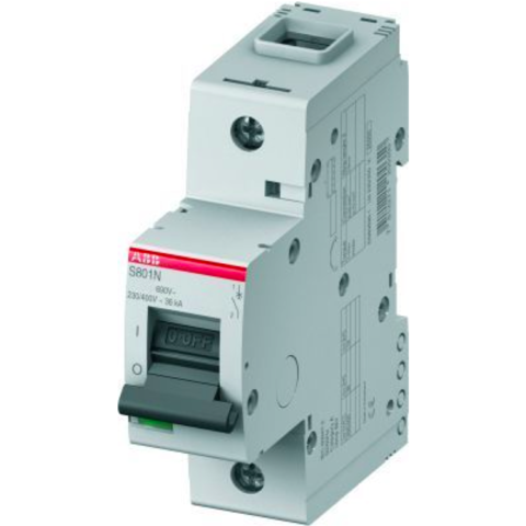 Автоматический выключатель 1-полюсный 10 А, тип D, 20 кА S801N D10. ABB. 2CCS891001R0101