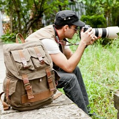 Винтажный рюкзак из парусины S.C.Cotton 1076