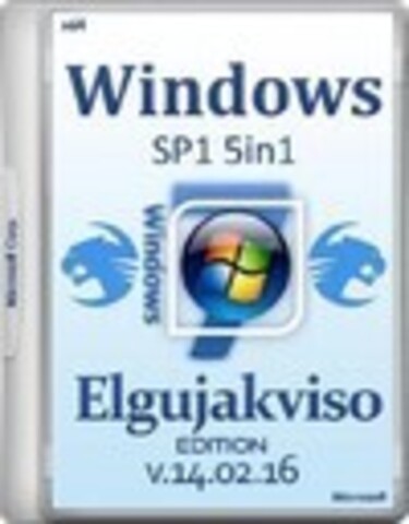 Windows 7 SP1 x64 5in1 Elgujakviso Edition v.14.02.16 [2016, RUS]