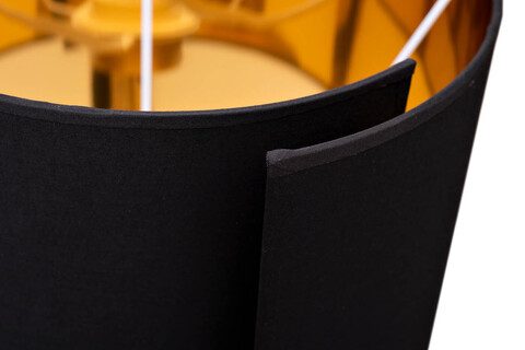 Лампа настольная Garda Decor черно-золотая k2km1254tbr