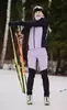 Женские премиальные брюки для лыж и зимнего бега Nordski Hybrid Warm Black/Lavender