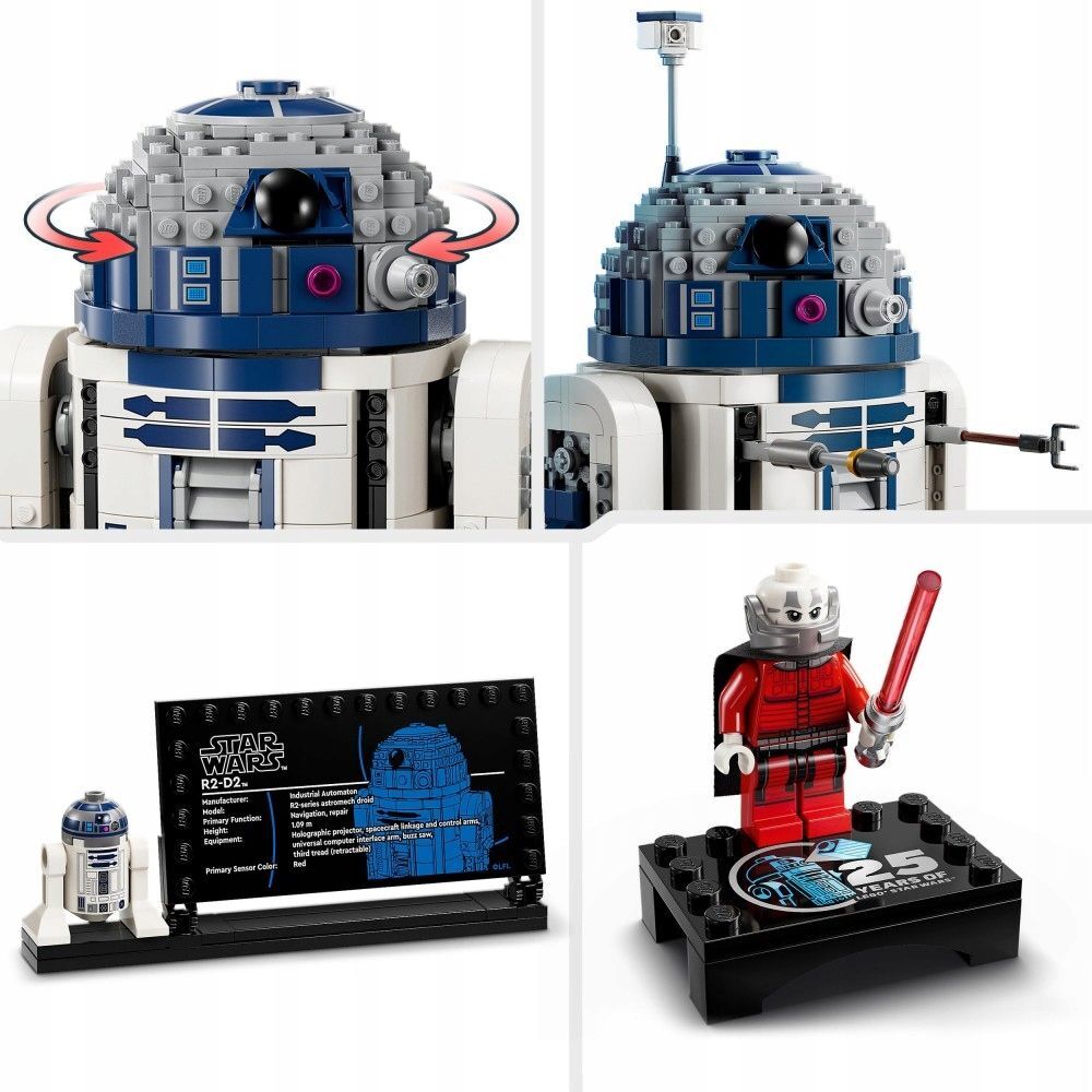 Конструктор LEGO Star Wars - Фигурка дроида R2-D2 - Лего Звездные войны  75379 купить в Москве | Доставка по России.