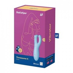 Клиторальный вибростимулятор Satisfyer Threesome 4 Connect App голубой