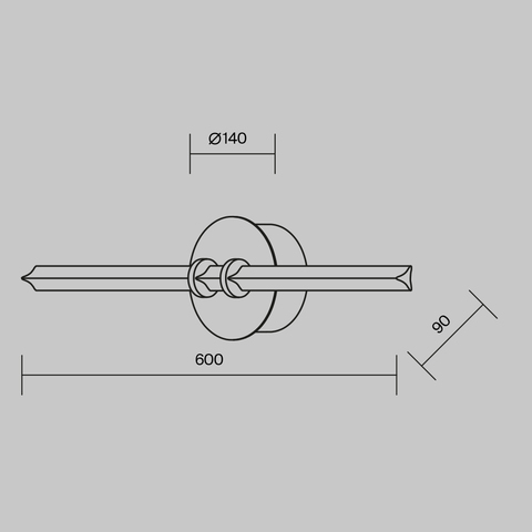 Настенный светодиодный светильник Maytoni Plume MOD340WL-L10BS3K