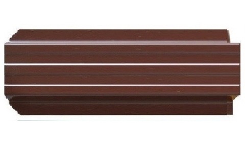 Штакетник металлический Евротрапеция (RAL8017(Шоколад))