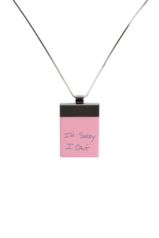 Подвеска-стикер "I'm sorry" PINK