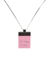 Подвеска-стикер "I'm sorry" PINK