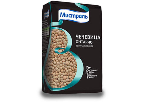 Чечевица Мистраль Зеленая Онтарио, 450г