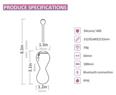 Интерактивный Тренажер Кегеля Kegel Master Gen 2 _ размеры
