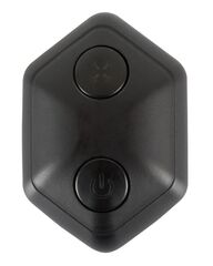 Черный вибростимулятор простаты Butt Plug с функцией расширения - 10,7 см. - 