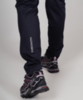 Женские премиальные брюки для лыж и зимнего бега Nordski Hybrid Warm Black/Lavender