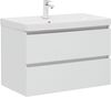 Aquanet 308334 Тумба Вега 80 2 ящ. цв.белый глянец (308334)