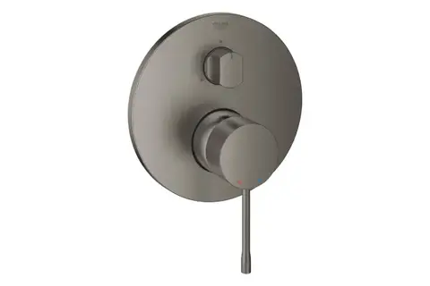GROHE Essence 24169AL1 Внешняя часть смесителя для ванны скрытого монтажа на 3 потребителя, круглая, темный графит матовый