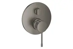 GROHE Essence 24169AL1 Внешняя часть смесителя для ванны скрытого монтажа на 3 потребителя, круглая, темный графит матовый фото