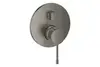 GROHE Essence 24169AL1 Внешняя часть смесителя для ванны скрытого монтажа на 3 потребителя, круглая, темный графит матовый