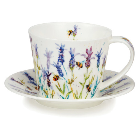 Чашка чайная с блюдцем 350мл Dunoon Пчелки труженицы Айлей