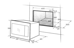 Микроволновая печь Midea TG925B8D-BL схема