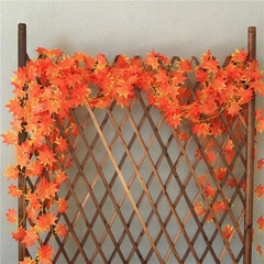 Кленовые листья, осенние искусственные, лиана 2,35 метра, листья около 6,5*7 см, набор 6 шт.