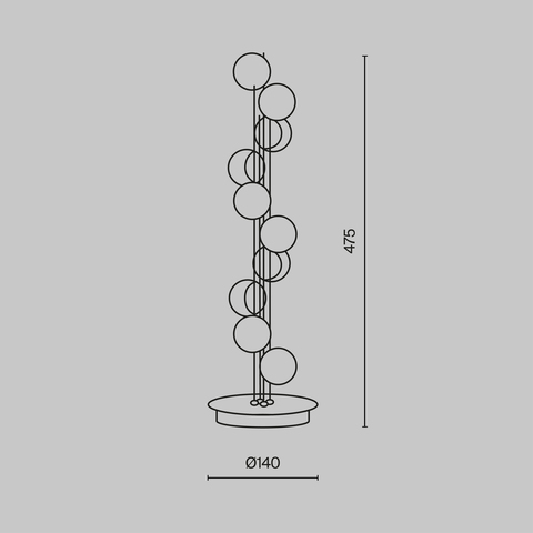 Настольная светодиодная лампа Maytoni Tessara MOD081TL-L14G3K