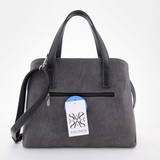 Сумка Саломея 166 македония серый + черный