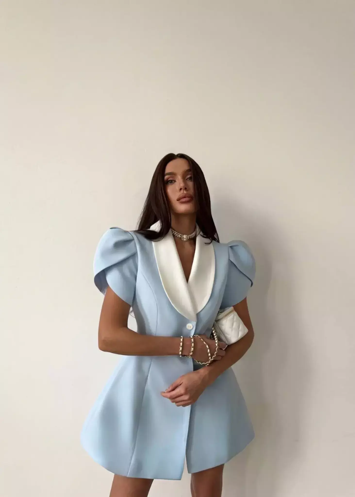 Платье "Вам и не снилось", голубой