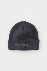 шапка  для девочки  КВ 20379/антрацит