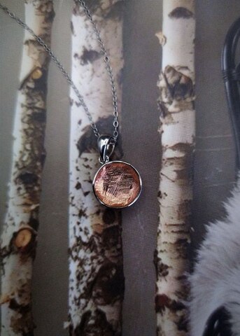 Кулон малый с метеоритом Муонионалуста