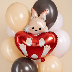 К Фигура, Зайка с сердечком, 21''/53 см, 1 шт.