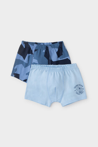 набор трусы/ уп  для мальчика  К 1912-2уп/небесный,синяя волна,камуфляж Ал