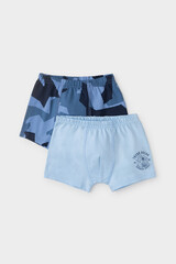 набор трусы/ уп  для мальчика  К 1912-2уп/небесный,синяя волна,камуфляж Ал