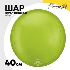
          Шар фольгированный Сфера 3D 40 см (Зеленый)