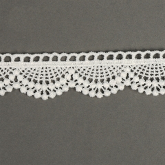 Кружево плетеное, ш. 2 см, белый