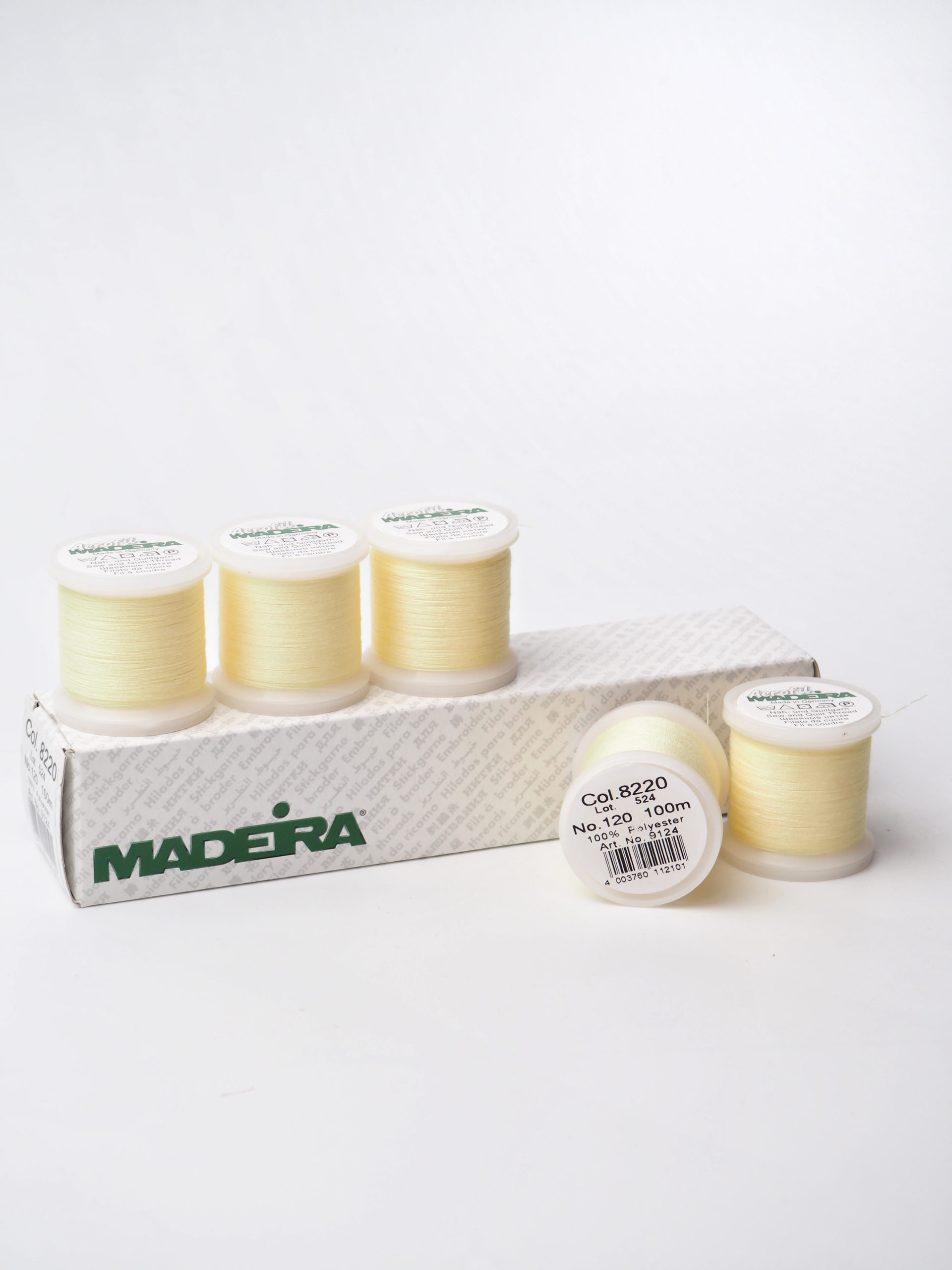 Нитки швейные Madeira aerofil № 120 Col. 8220 крем-брюле (100 м)