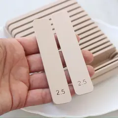 Ограничитель толщины для раскатки полимерной глины, набор, цвет холодный беж, ФТ030