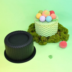 Силиконовая форма для муссового мини торта (бенто) «Корзина»