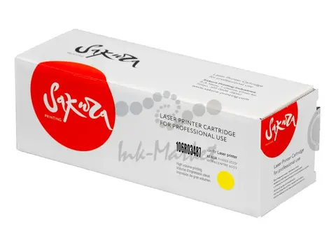 Картридж Sakura 106R03487 для XEROX, желтый, 2400 к.