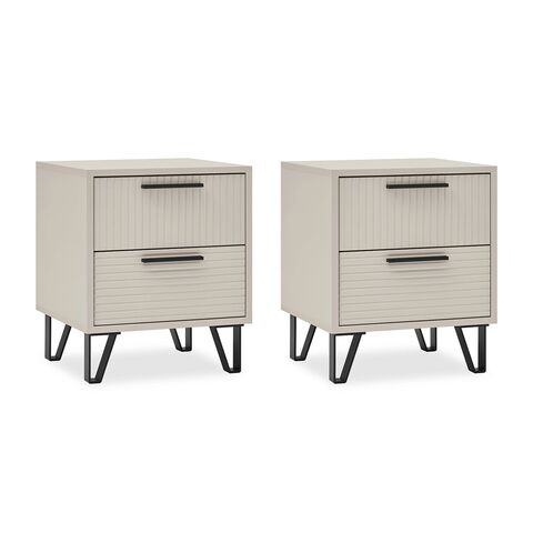 Флэш Тумбы прикроватные (2шт) (Кашемир, Кашемир)