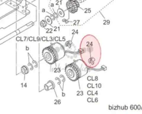 Shaft Stopper Стопорная шайба -55VA42120 Konica Minolta