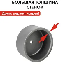 Насадка для сварки пластиковых труб QUATTRO ELEMENTI 63 мм (парная)(793-411)