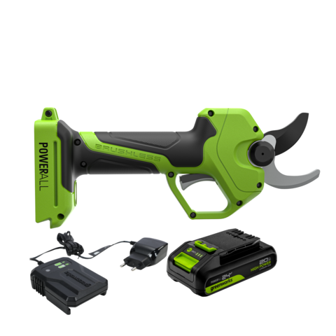 Секатор аккумуляторный Greenworks PR24320, 24V, 32 мм, c 1 х АКБ 2 Ач и ЗУ (PR24320UA)