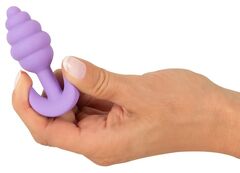 Фиолетовая анальная втулка Mini Butt Plug - 7,5 см. - 
