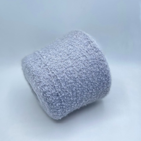 G&G Filati (пр.Италия),art-Kid Boucle 250м/100гр,70% Кид мохер 17% Меринос 13%Шелк, цвет-Серо-голубой. арт.26994