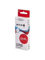 Струйный картридж Sakura 2047C001 (481XL Black) для Canon PIXMA TS6140, TR8540, TS8140, TS9140, водорастворимый тип чернил, черный, 12 мл., 2280 к.