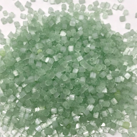 Бисер Preciosa, сатиновая рубка, зелёный со льдом (05262), размер 9, 10 г