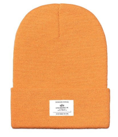 Шапка Alpha Industries Essential Beanie Emergency Orange (Орнажевая)