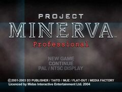 Project Minerva Professional (Playstation 2)