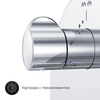 Am.Pm F9075600 Gem смеситель д/душа с термостатом. монтируемый в стену. хром. шт